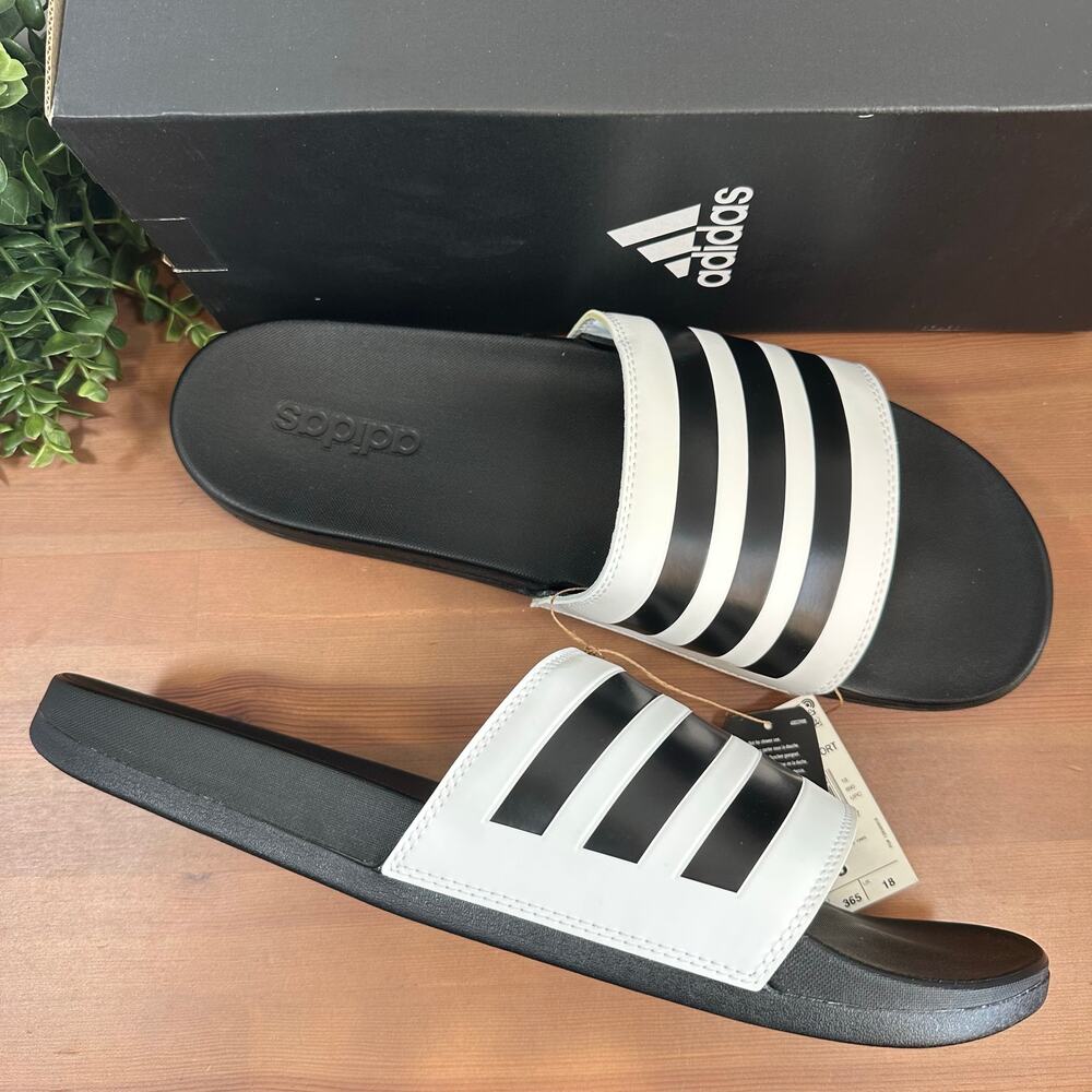 Adidas‎ Adilette Comfort Slides Sandals Men's Size 18